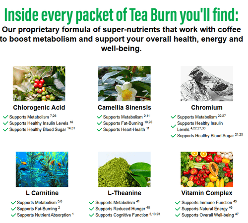 Tea Burn Ingredients